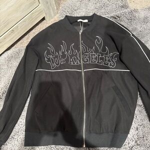 Los Angeles Apparel Black Bomber Jacket